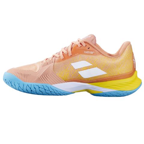 Chaussures Tennis Babolat Jet Mach 3 Toutes Surfaces Femme Corail