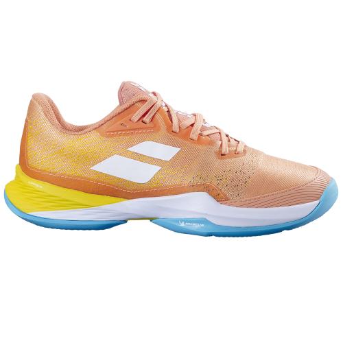 Chaussures Tennis Babolat Jet Mach 3 Terre Battue Femme Corail