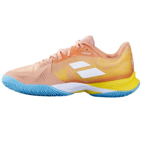 Chaussures Tennis Babolat Jet Mach 3 Terre Battue Femme Corail