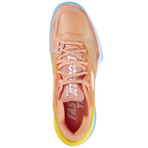 Chaussures Tennis Babolat Jet Mach 3 Terre Battue Femme Corail