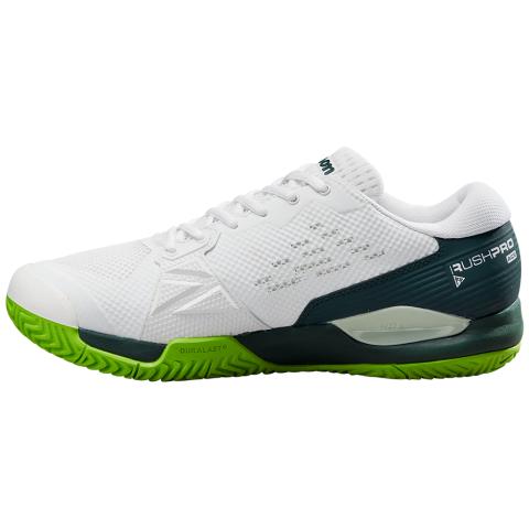 Chaussures Tennis Wilson Rush Pro Ace Toutes Surfaces Homme Blanc/Bleu/Vert