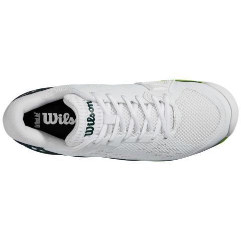 Chaussures Tennis Wilson Rush Pro Ace Toutes Surfaces Homme Blanc/Bleu/Vert