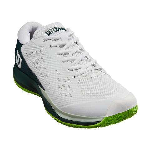 Chaussures Tennis Wilson Rush Pro Ace Toutes Surfaces Homme Blanc/Bleu/Vert