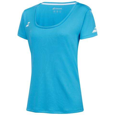 Tee-shirt Babolat Play 2.0 Femme Bleu Cyan