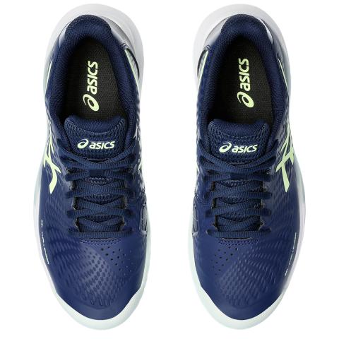 Chaussures Tennis Asics Gel Challenger 14 Femme Bleu Marine/Jaune