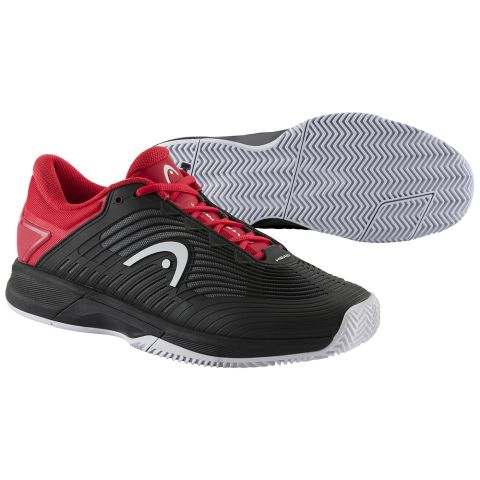 Chaussures Tennis Head Revolt Pro 4.5 Terre Battue Homme Noir/Rouge