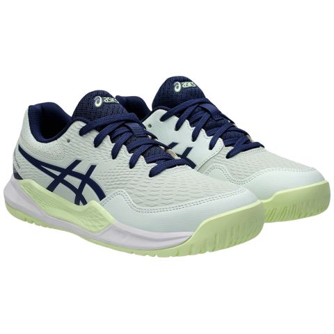 Chaussures Tennis Asics Gel Resolution 9 GS Junior Vert pâle/Bleu