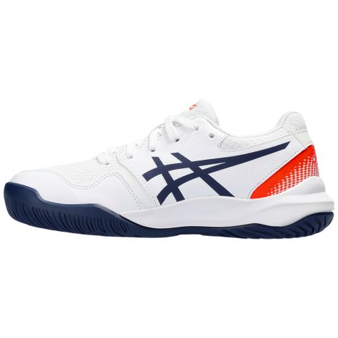 Chaussures Tennis Asics Gel Resolution 9 GS Junior Blanc/Bleu