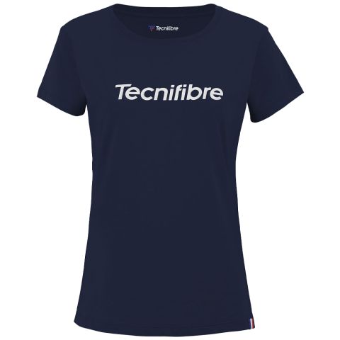 Tee-Shirt Cotton Tee Tecnifibre Marine Fille 