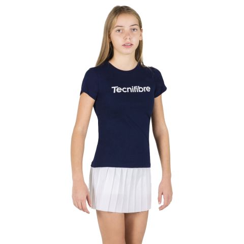 Tee-Shirt Cotton Tee Tecnifibre Marine Fille 