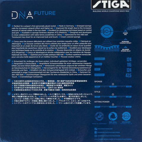 Revêtement Stiga DNA Future M Noir