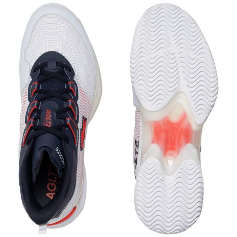 Chaussures Tennis Lacoste AG-LT23 Ultra Terre Battue Homme Blanc/Marine/Rouge