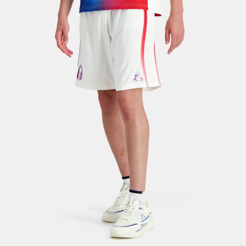 Short Le Coq Sportif France Olympique N°1 Homme Blanc