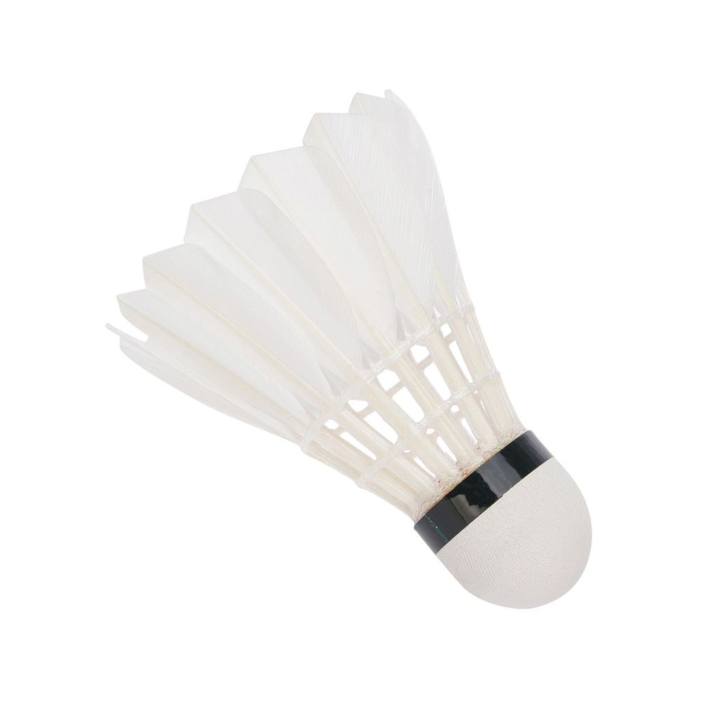 Lot de 6 volants de badminton en nylon avec plumes pour entraînement
