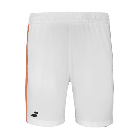 Short Babolat Play 2.0 Garçon Blanc/Orange