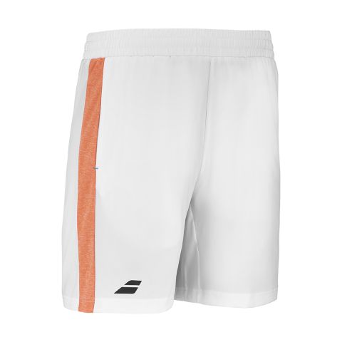 Short Babolat Play 2.0 Garçon Blanc/Orange