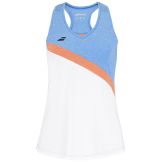 Débardeur Babolat Play Thrill Femme Blanc/Bleu