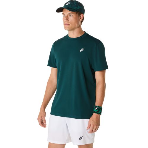 Tee-shirt Asics Court SS Top Homme 25 Vert