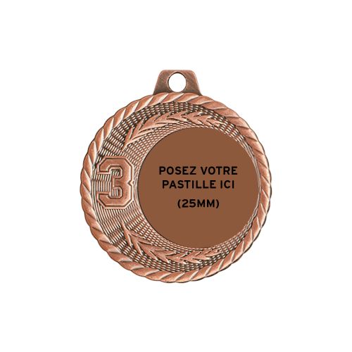 Médaille Q-022B 40mm Bronze
