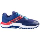 Chaussures Padel Babolat Movea 2 Homme Bleu/Rouge