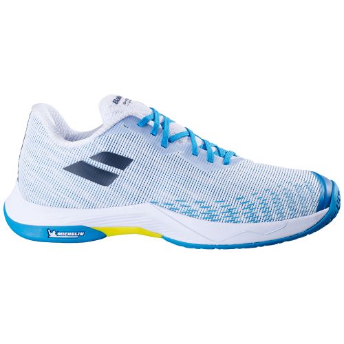 Chaussures Badminton Babolat Shadow Spirit 2 Homme Blanc/Bleu