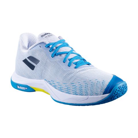 Chaussures Badminton Babolat Shadow Spirit 2 Homme Blanc/Bleu