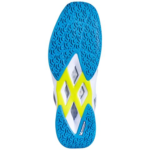 Chaussures Badminton Babolat Shadow Spirit 2 Homme Blanc/Bleu