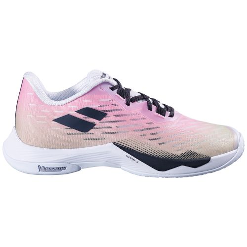 Chaussures Badminton Babolat Shadow Tour 5 Femme Rose/Vert