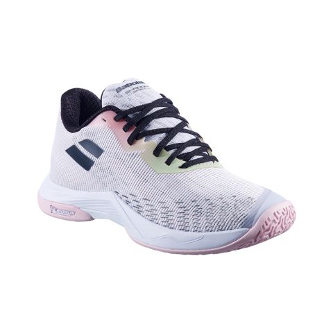 Chaussures Badminton Babolat Shadow Spirit 2 Femme Blanc/Blanc