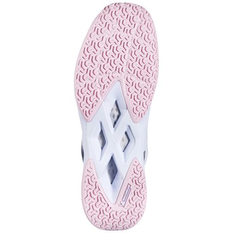 Chaussures Badminton Babolat Shadow Spirit 2 Femme Blanc/Blanc