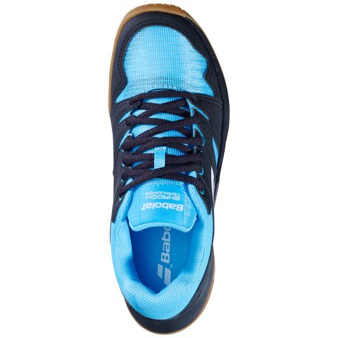 Chaussures Badminton Babolat Shadow Team 2 Junior Noir/Bleu
