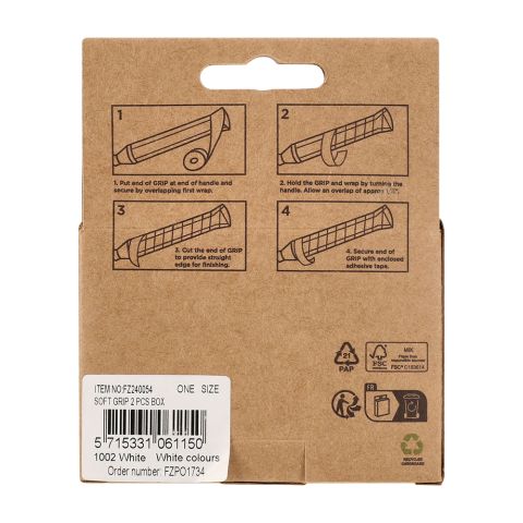 Grip Forza Soft Grip x2 Blanc