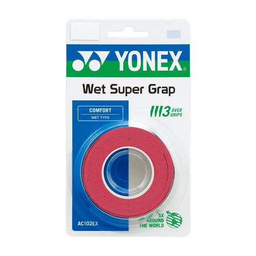 Surgrips Yonex AC102 x3 Rouge