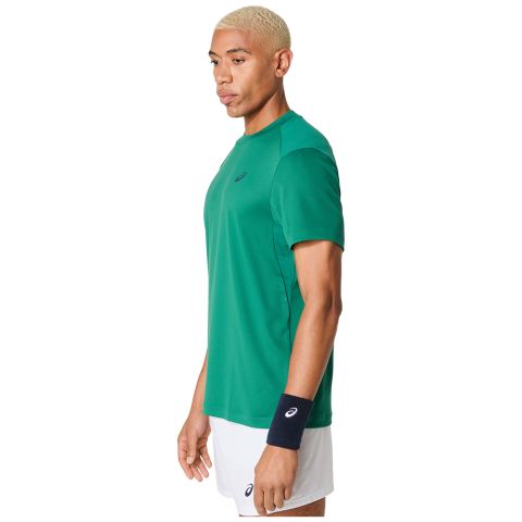 Tee-shirt Asics Court SS Top Homme 25 Vert