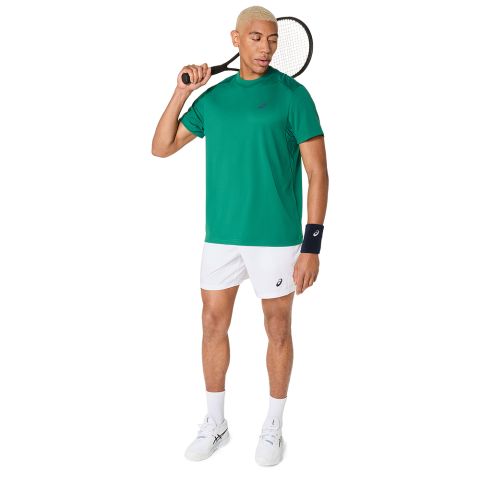 Tee-shirt Asics Court SS Top Homme 25 Vert