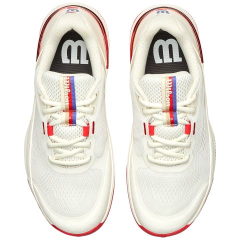 Chaussures Tennis Wilson Intrigue Pro Femme Tofu/Red