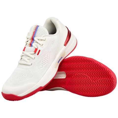 Chaussures Tennis Wilson Intrigue Pro Femme Tofu/Red