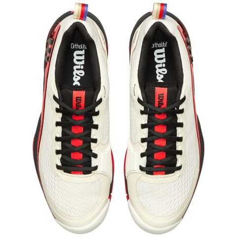 Chaussures Tennis Wilson Rush Pro 4.5 Homme Tofu/Red