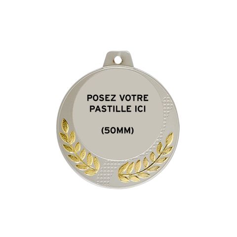 Médaille Dorée Métal Massif 70 mm 007