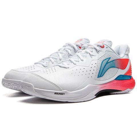 Chaussures Badminton Li-Ning Thunder Blanc/Rose