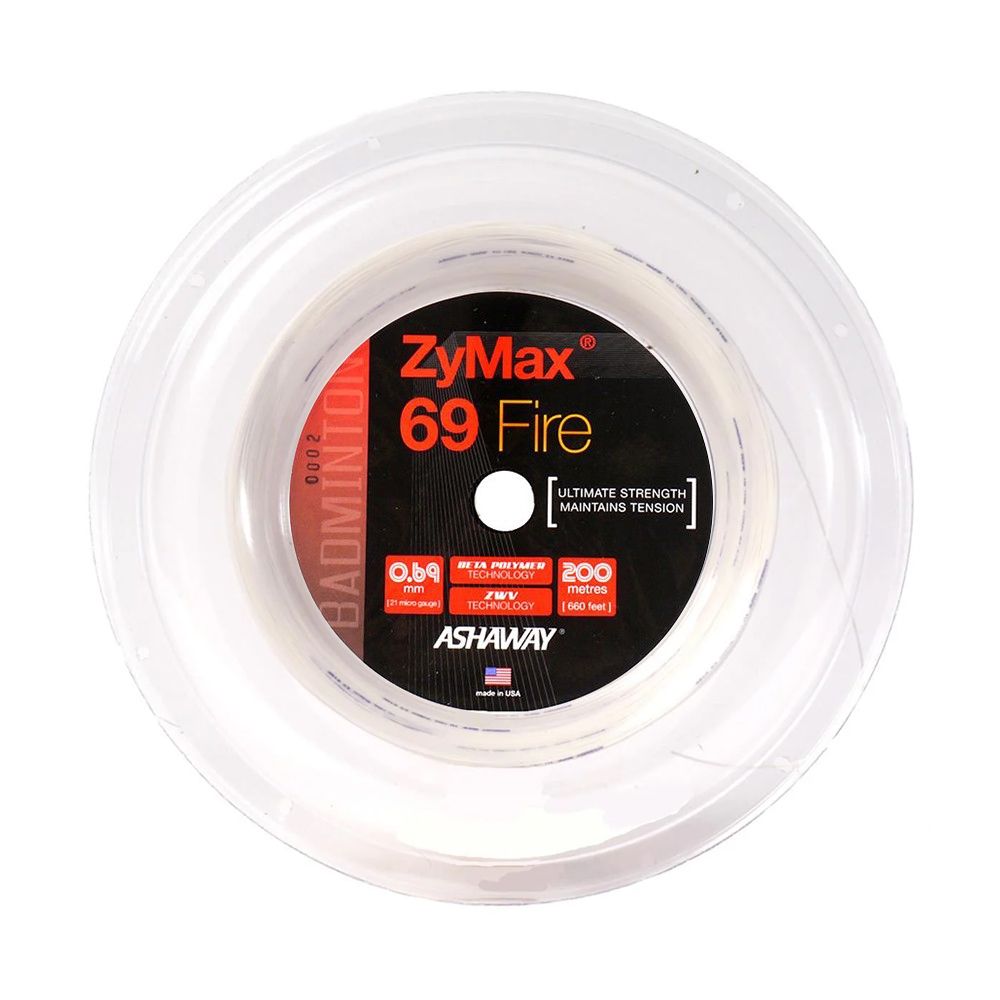 Bobine Ashaway Zymax 69 Fire Blanc Bobine Ashaway Zymax 69 Fire Blanc