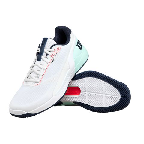 Chaussures Tennis Wilson Rush Pro 5 Homme Wh/Bay/Fiery C