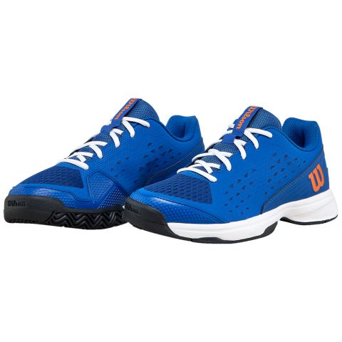 Chaussures Tennis Wilson Rush Pro Jr L D V Blue/Or