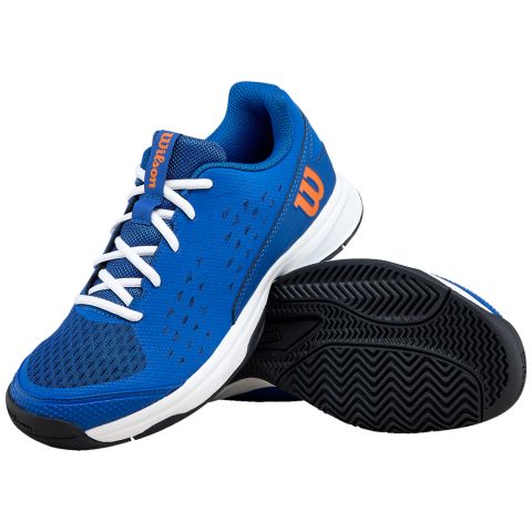Chaussures Tennis Wilson Rush Pro Jr L D V Blue/Or