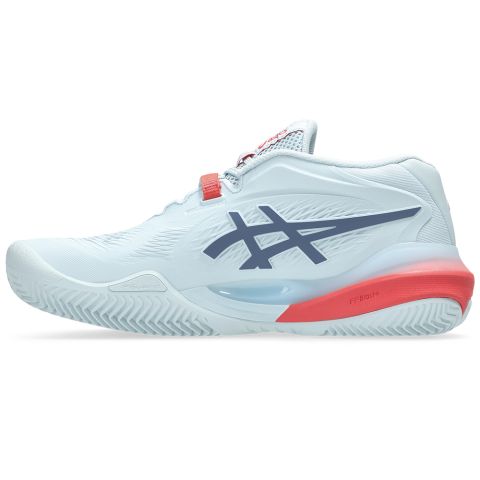 Chaussures Tennis Asics Gel Resolution X Terre Battue Femme Bleu Clair