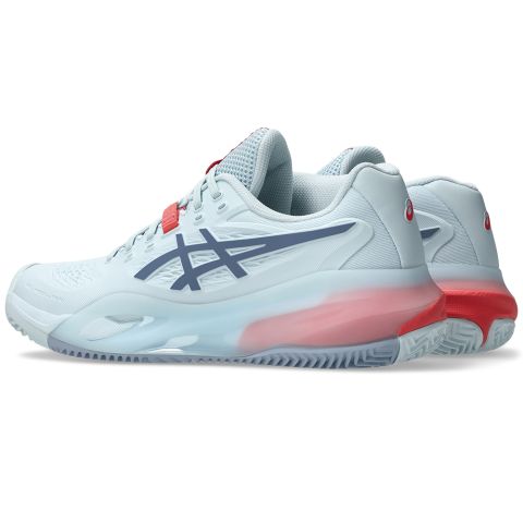 Chaussures Tennis Asics Gel Resolution X Terre Battue Femme Bleu Clair
