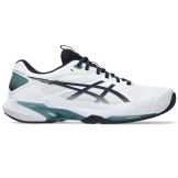 Chaussures Tennis Asics Solution Speed FF 4 Homme Blanc/Bleu Nuit
