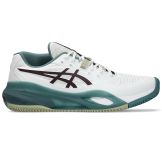 Chaussures Tennis Asics Gel Resolution X Terre Battue Homme Blanc/Vert