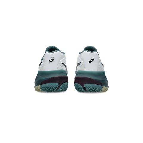 Chaussures Tennis Asics Gel Resolution X Terre Battue Homme Blanc/Vert