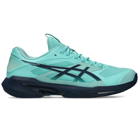 Chaussures Tennis Asics Solution Speed FF 4 Terre Battue Homme Menthe/Bleu Nuit